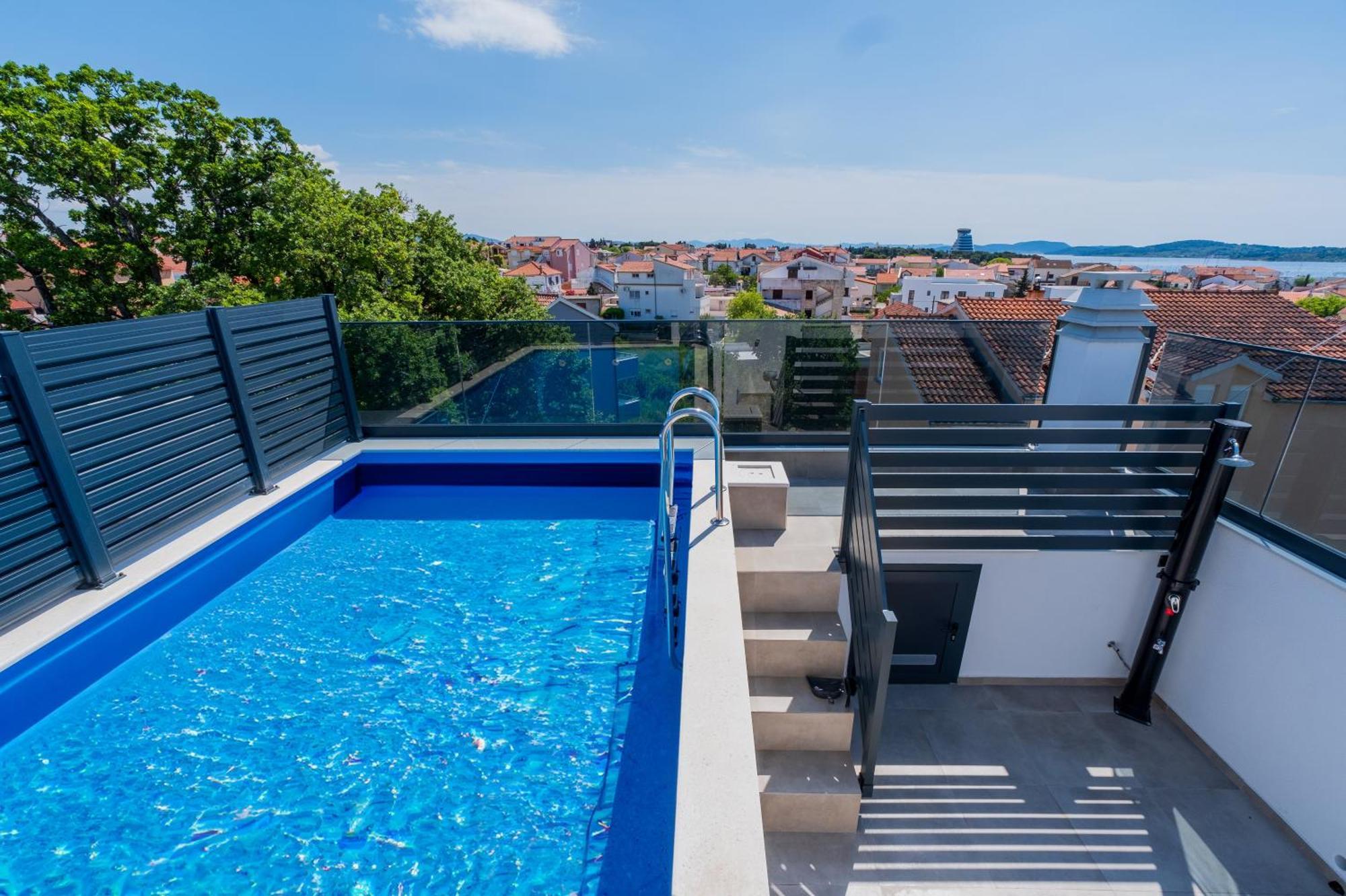 Three-Bedroom Premium Holiday Home Atmosfera With Private Pool&Sauna Vodice Dış mekan fotoğraf